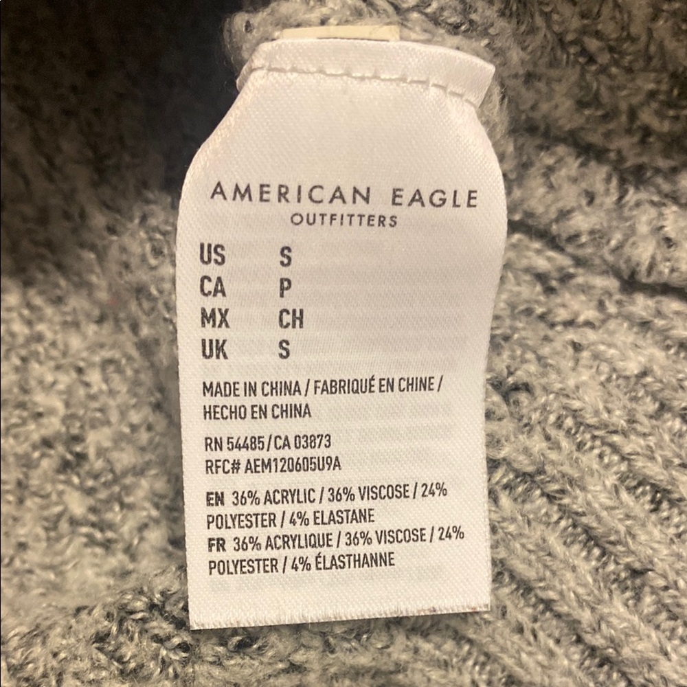 American Eagle Outfitters Gray Crew Neck Sweater - Picture 7 of 9